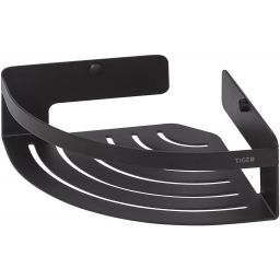 Tiger Caddy koszyk łazienkowy narożny czarny mat 14004.30.7.46