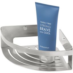 Tiger Caddy koszyk łazienkowy narożny stal szczotkowana 14004.30.9.46