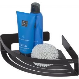 Tiger Caddy koszyk łazienkowy narożny czarny mat 14006.30.7.46