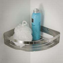 Tiger Caddy koszyk łazienkowy narożny stal szczotkowana 14006.30.9.46