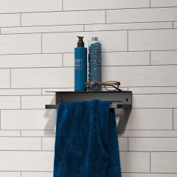 Tiger Caddy koszyk prysznicowy 35 cm z wieszakiem czarny 1400830746