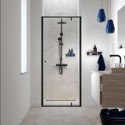 Tiger Caddy koszyk prysznicowy 32 cm z haczykiem czarny 1401030746