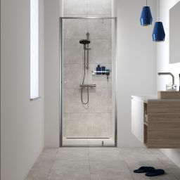 Tiger Caddy koszyk łazienkowy 32 cm z haczykiem stal szczotkowana 1401030946