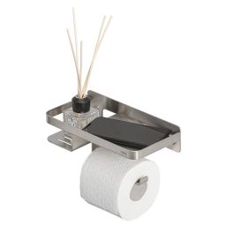 Tiger Caddy uchwyt na papier 24 cm z półką stal szczotkowana 1401430946