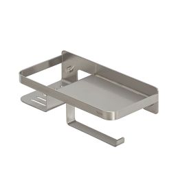 Tiger Caddy uchwyt na papier 24 cm z półką stal szczotkowana 1401430946