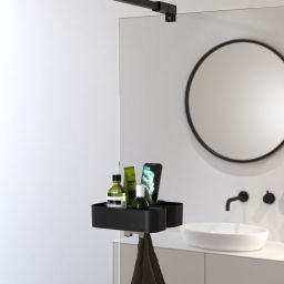 Tiger 2 Store półka prysznicowa przypinana czarna 1500310746