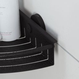 Tiger Boston koszyk prysznicowy narożny czarny mat 304730746