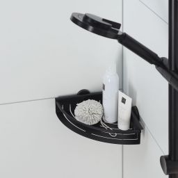 Tiger Boston koszyk prysznicowy narożny czarny mat 304730746