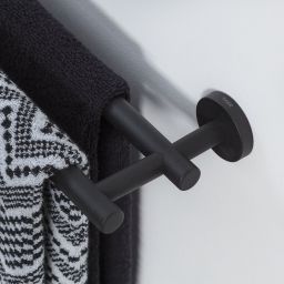 Tiger Boston wieszak podwójny na ręcznik czarny mat 3086.3.07.46