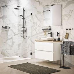 Tiger Boston wieszak na ręcznik ścienny czarny mat 309530746