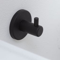 Tiger Boston wieszak na ręcznik ścienny czarny mat 309530746