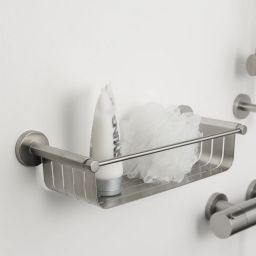 Tiger Boston koszyk łazienkowy ścienny stal szczotkowana 303530946