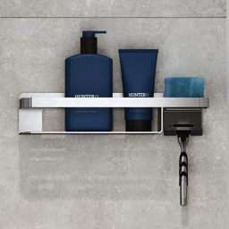 Tiger Caddy koszyk łazienkowy 32 cm z haczykiem stal szczotkowana 1401030946