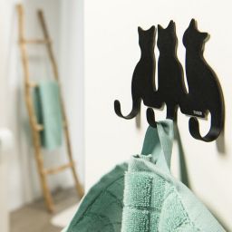 Tiger Cats wieszak na ręcznik czarny 159030741
