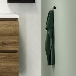 Tiger Carv wieszak na ręcznik 2 szt zestaw czarny 800242