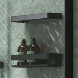 Tiger Carv koszyk łazienkowy czarny 800250