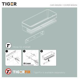 Tiger Cooper koszyk łazienkowy czarny 800234