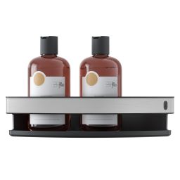 Tiger Cooper koszyk prysznicowy 21 cm narożny stal/czarny 800235