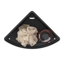 Tiger Cooper koszyk prysznicowy 21 cm narożny stal/czarny 800235