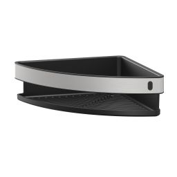 Tiger Cooper koszyk prysznicowy 21 cm narożny stal/czarny 800235