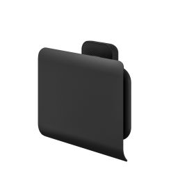 Tiger Carv uchwyt na papier toaletowy z pokrywą czarny 800239