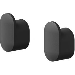 Tiger Carv wieszak na ręcznik 2 szt zestaw czarny 800242