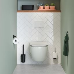 Tiger Carv szczotka toaletowa wisząca czarna 800245