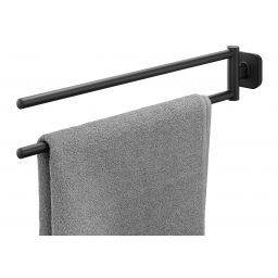 Tiger Carv wieszak na ręcznik czarny dwuramienny czarny 800247