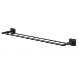 Tiger Carv drążek na ręcznik podwójny czarny 800248