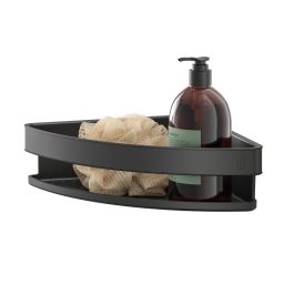 Tiger Carv koszyk łazienkowy narożny czarny 800251