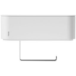 Tiger 2 store uchwyt na papier toaletowy z pojemnikiem do przechowywania biały 800379