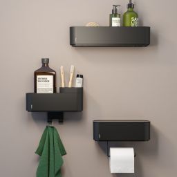 Tiger 2 store pojemnik łazienkowy czarny 800380