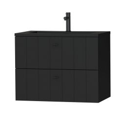 Tiger Maryport szafka 80 cm podumywalkowa wisząca czarny mat 1495028901