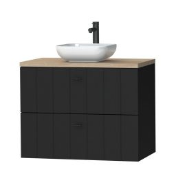 Tiger Maryport szafka 80 cm podumywalkowa wisząca czarny mat 1495028901