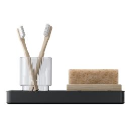 Tiger Carv półka łazienkowa 28 cm czarna 800249