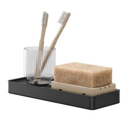 Tiger Carv półka łazienkowa 28 cm czarna 800249