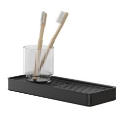 Tiger Carv półka łazienkowa 28 cm czarna 800249