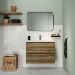 Tiger Carv półka łazienkowa 28 cm czarna 800249