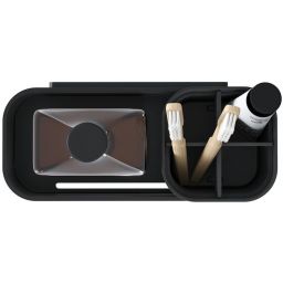 Tiger 2 store koszyk łazienkowy ścienny z haczykiem i pojemnikiem na akcesoria czarny 800374