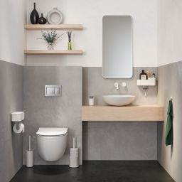 Tiger 2 store koszyk łazienkowy ścienny z haczykiem i pojemnikiem na akcesoria biały 800375