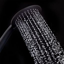 Tiger Twiss zestaw prysznicowy ścienny termostatyczny z deszczownicą czarny 1714840746