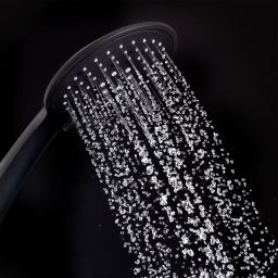 Tiger Twiss zestaw prysznicowy ścienny termostatyczny z deszczownicą czarny 1714840746