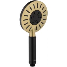 Tiger Splash Akcent zestaw prysznicowy ścienny czarny mat/mosiądz błyszczący 1714945644