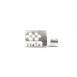 Termofol zacisk crocodile clip srebrny