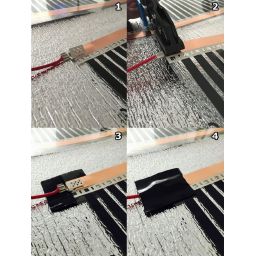Termofol zacisk crocodile clip srebrny