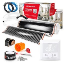 Termofol TF folia grzewcza 1 m2 80W/m2 z akcesoriami i termoregulatorem TF-H5 białym TF310.80.H5.10