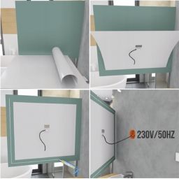 Termofol TF-AF mata grzewcza pod lustro 52 cm kwadratowa 45W biała TF-AF-3