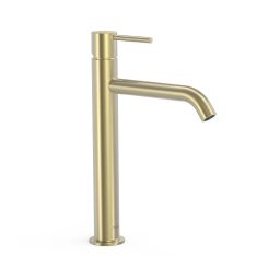 Tres Study bateria umywalkowa stojąca złoto szampańskie 26230701CA