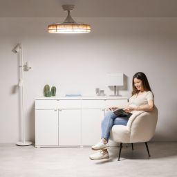 Taurus Polar lampowentylator podsufitowy 1x30 W biały-brązowy 942123000