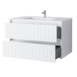Uptrend Melito umywalka z szafką 80 cm ideal biały mat 002-SU80-01+UP4530-800